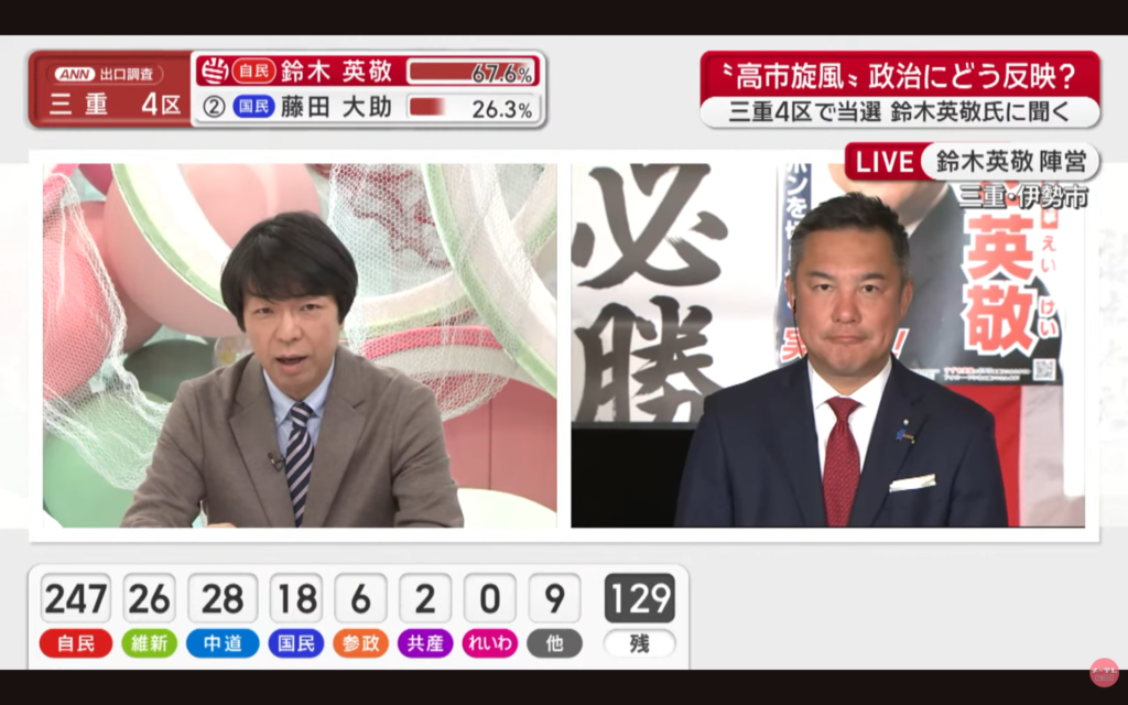 【ドデスカ選挙2026～東海３県有権者の判断】生出演。