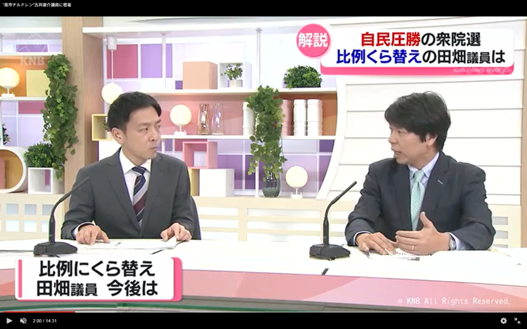 【KNB news every.】生出演。